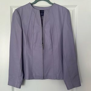 Vintage Russell Kemp 100% Leather Lilac Jacket